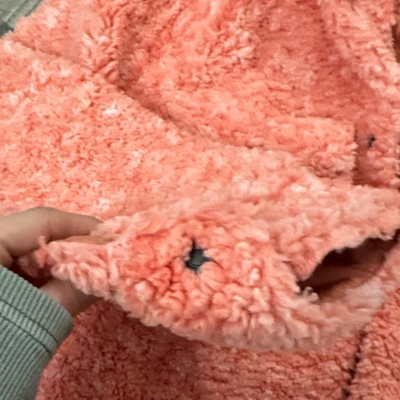 Free People Pink Teddy Swing Fleece Oversized Jacket Small - Picture 3 of 7